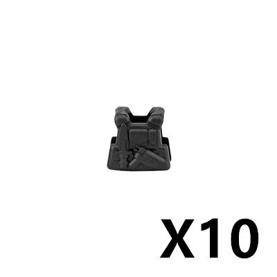 Military Soldiers Fighter Tactical Vest Accessories Building Block Rebound Clothes Armor Bricks Gift Toys For Children J083