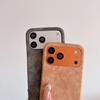 Ретро Чехол из овчины Для Для Iphone 17 Air 16 1 14 13 12 11 Pro Max Plus Бизнес Матовый Противоударный Безрамочный Охлаждающий Чехол