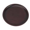 Simple Tall Fruit Plate Household Solid Wood Round High Fruit Cake Tray Tall Fruit Bowl Black