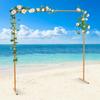 Wedding Square Arch Stand Backdrop Support Frame Garden Arbor Structure 11.02 Lbs Load-Bearing Capacity Waterproof Adjustable