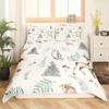 Lovely Squirrel Duvet Cover Cartoon Animal Starry Sky Moon Universe Blue Cloud Bedding Set Watercolor Painted Art Quilt Cover