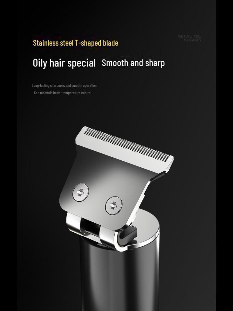 Электрическая аккумуляторная машинка для стрижки волос для мужчин: Водонепроницаемый, специальный дизайн резьбы