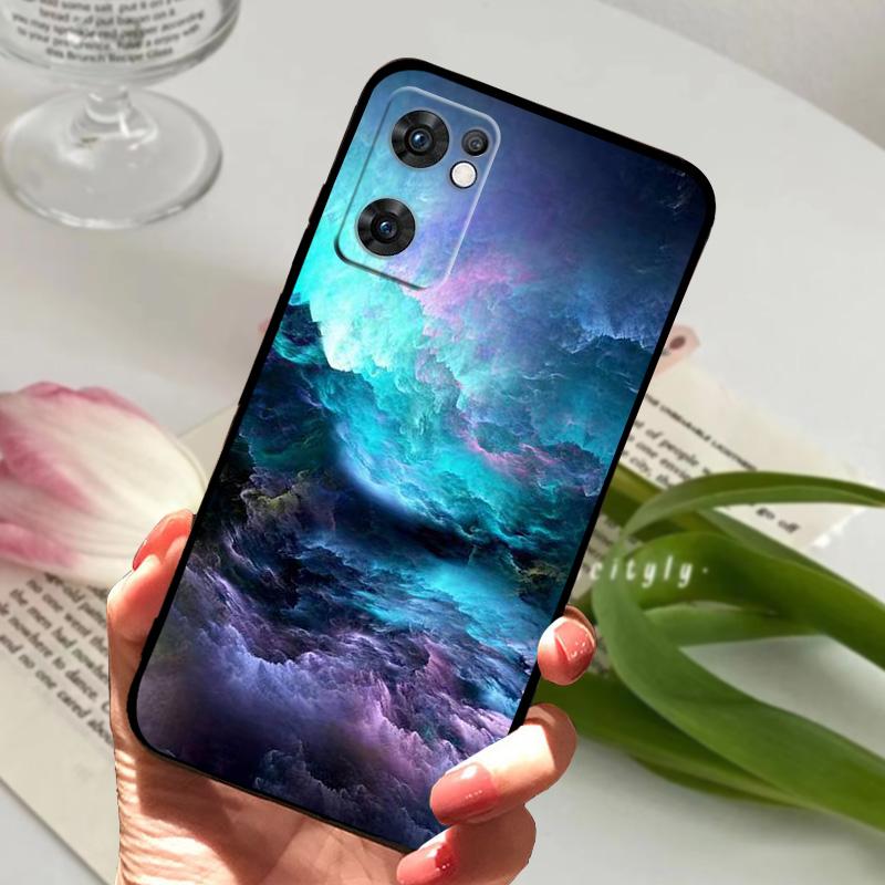 Чехол для Oppo Find X5 Lite CPH2371 Модный Мягкий Силиконовый TPU Матовый Чехол для Телефона Для OPPO FINDX5 Lite 5G Ударопрочный Бампер Fundas