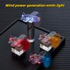 Wind Powered Generation LED Lights Motorcycle Handle Car Rearview Decorations Safety Riding Warnings Motorcycle Decorations