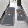 Kitchen Floor Mat, Water-Absorbing, Oil-Absorbing, No-Wash, Washable Carpet Anti-Slip Doorrug, Long Strip Home Decoration