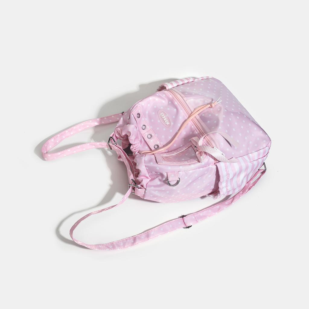 Korean version of cartoon backpack 2025 large capacity tide backpack commuter middle and high school students light crossbody pain bag