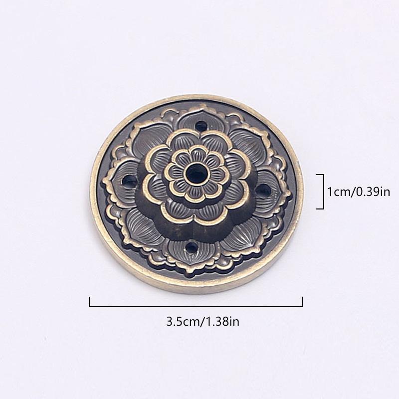 1 шт., домашний орнамент, пеплоуловитель, горелка, подставка, ароматические палочки, держатель для благовоний, латунный цветок лотоса