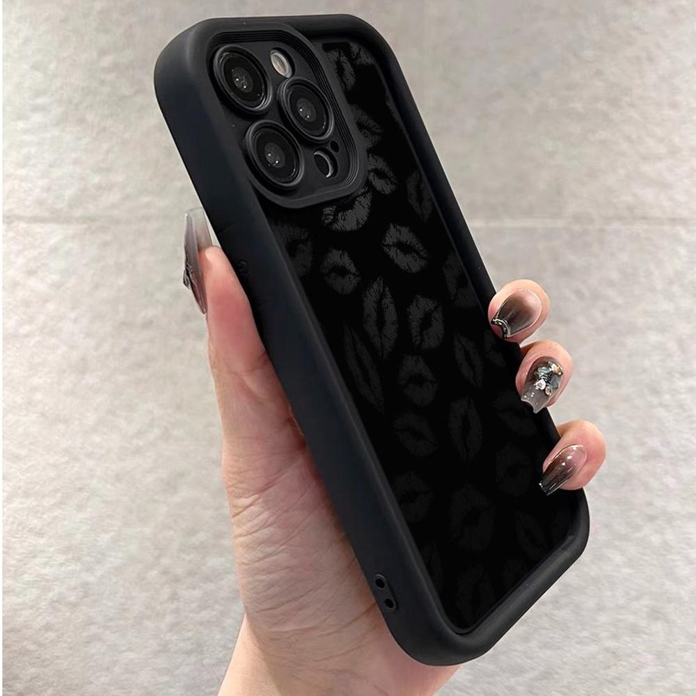 Ae87 Lips Kiss Digital Art Защитные чехлы для телефонов для iPhone 13 14 15 Pro Max XR infinix Hot 40i 30i Tecno Camon 30 20 Pro Angel Eyes Задняя крышка из ТПУ