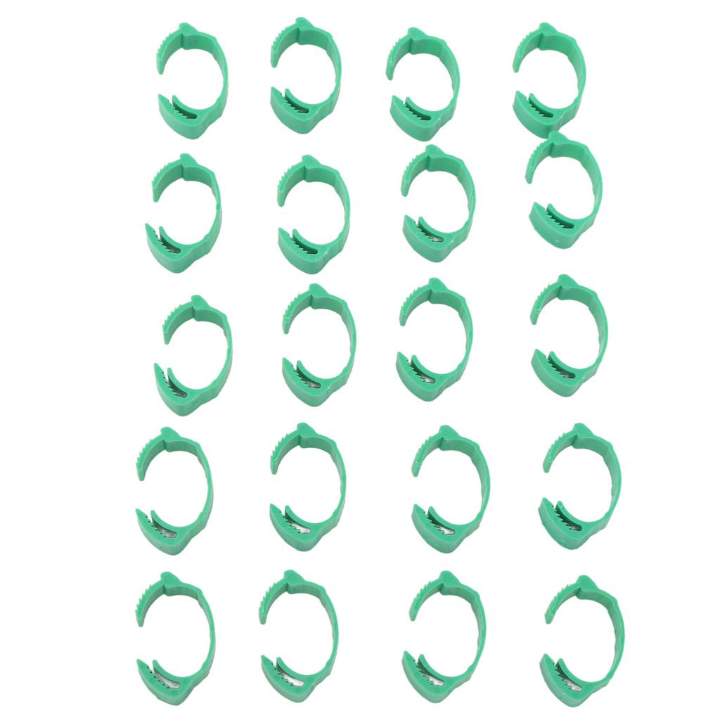 100 шт. Идентификационные ножные браслеты для кур, регулируемые, сделай сам, клипсы, браслеты для уток, для гусей, голубей, зеленые