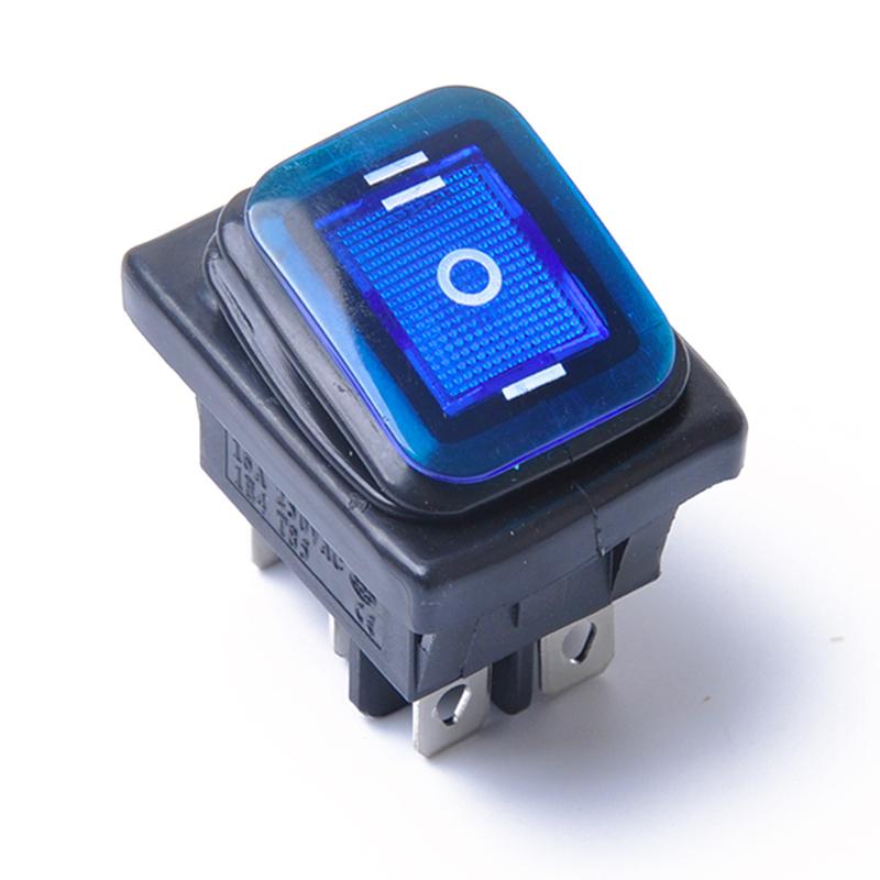 Вкл-Выкл-Вкл 6-контактный 12 В Автомобильный Лодочный светодиодный кулисный переключатель с фиксацией водонепроницаемый переключатель