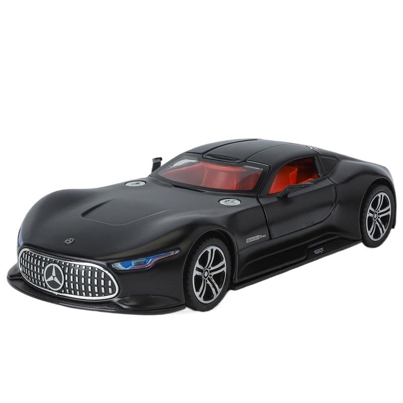 1/24 Benz AMG Модель автомобиля из сплава со звуком и светом, спортивная модель автомобиля, украшение для стола, подходит для мальчиков в качестве подарка
