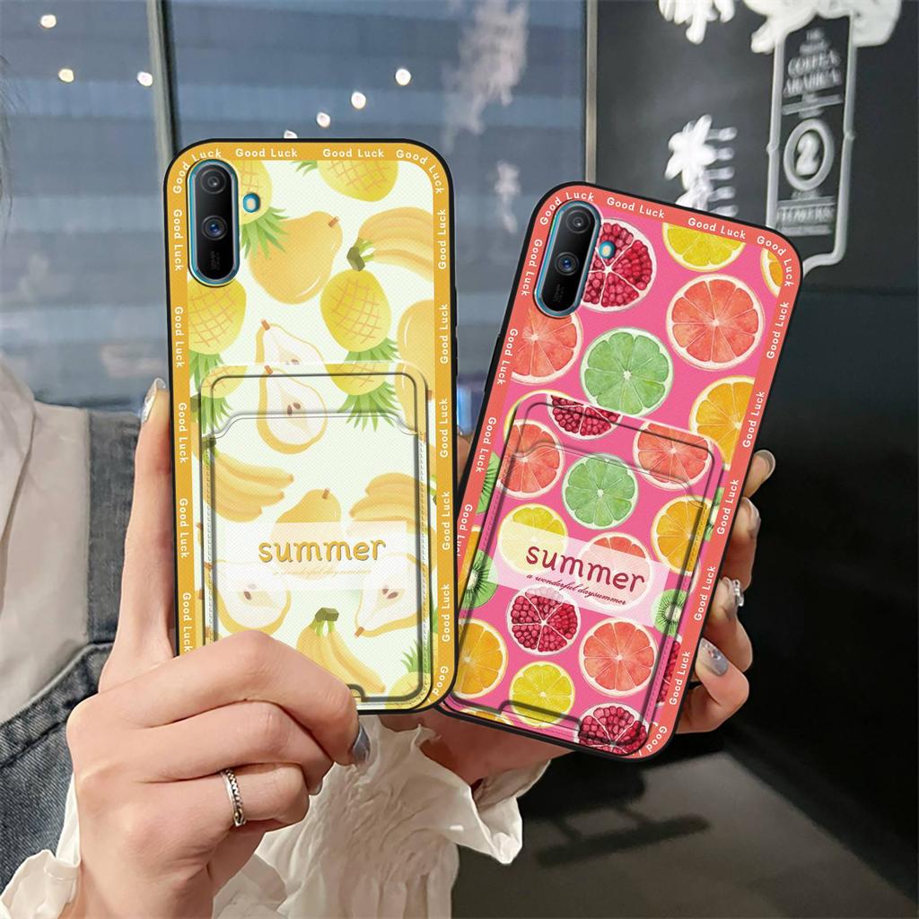 Fashion Design Durable Phone Case For OPPO Realme C3/C3i/Narz N10A Full Wrap Cute Soft Case Shockproof Card Bag Cover