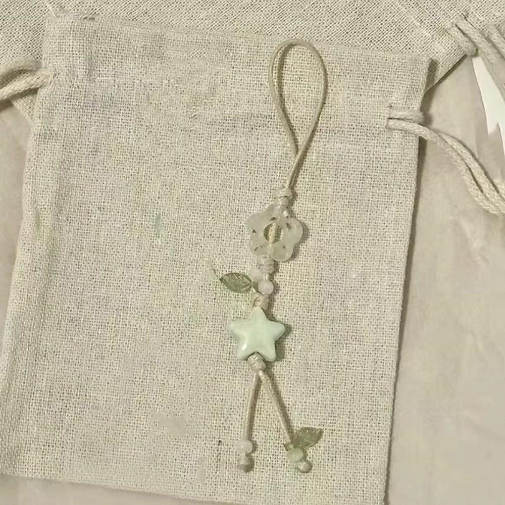 Pastel Colors Star Flower Phone Charm Bag Decoration Phone Lanyard  Telephone Accessories