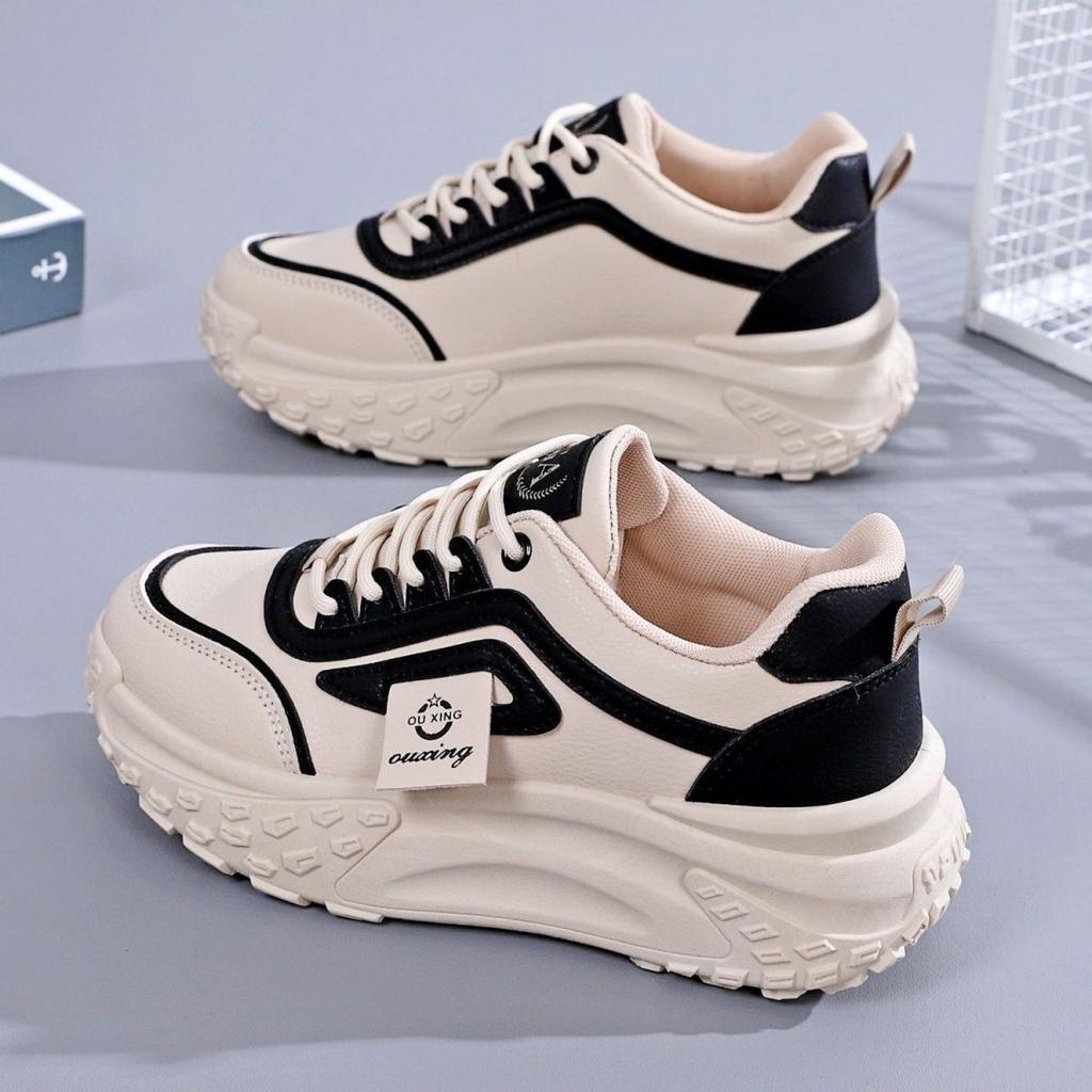 Mesh Platform White Shoes Women's 2024 New Spring and Summer Dad Shoes Women's Korean Version Breathable and Versatile Casual Sports Shoes