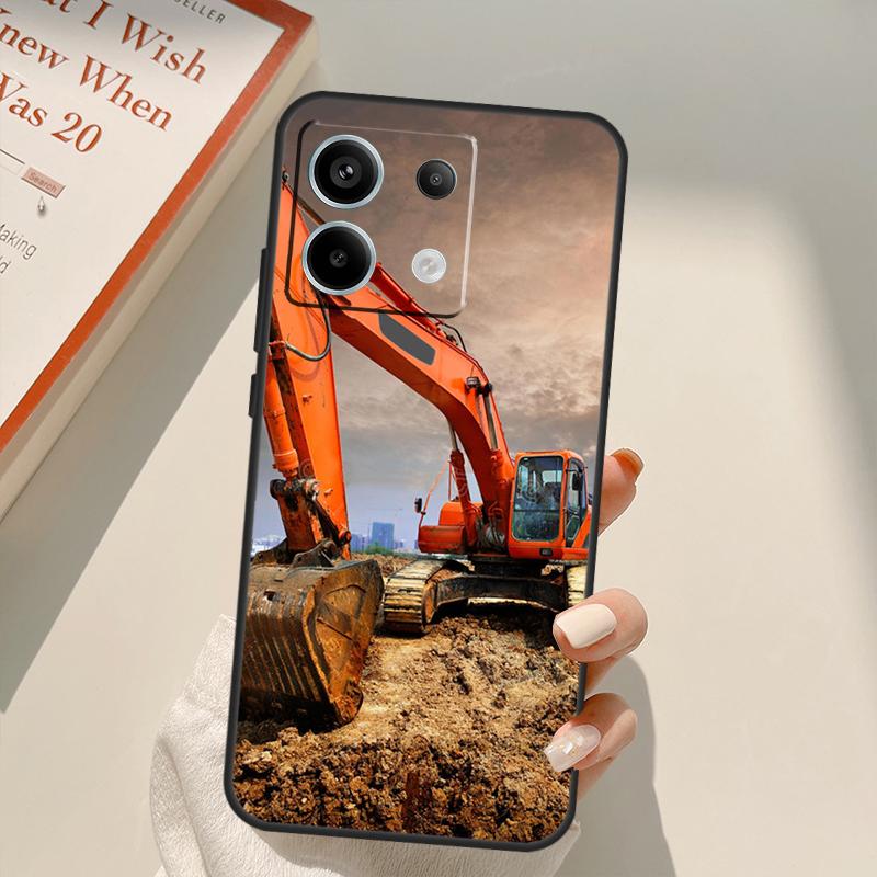 Чехол-экскаватор для Xiaomi Redmi Note 14 10 11 12 13 15 Pro Plus Чехол для Redmi 15 14C 10C 12C 13C 15C