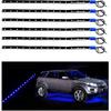 6 PCS 15 LED Strip Underbody Light, 1Ft 12V Waterproof Car Led Interior Exterior Strip Light with 6 Inch Wire, Flexible Auto Light Strip Decoration