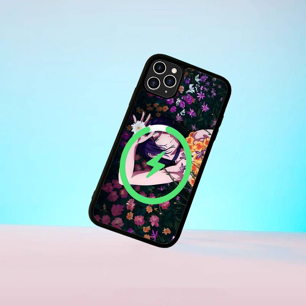 Аниме C-Человек-бензопила Магнитный матовый чехол для телефона Для IPhone 16 17 15 14 13 12 11 Для Magsafe Беспроводная зарядка Чехол