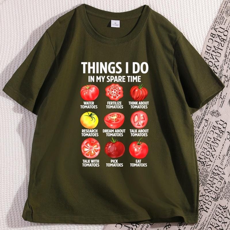 Things I Do In My Spare Time Tomatoes T Shirt Funny Tomato Gardening Tshirt Farm Tomato Lovers Tshirt Gardener Clothes