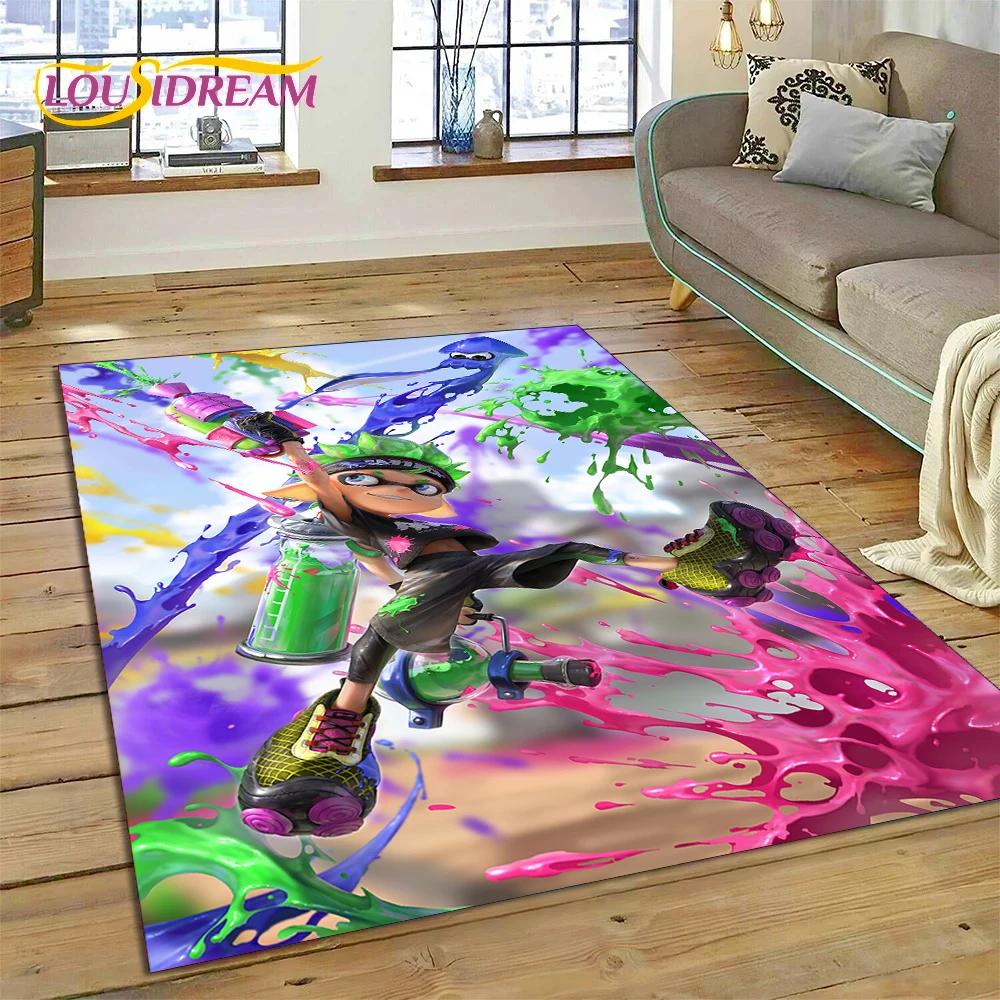 Splatoon3 PC Gamer мультфильм игровой ковер для спальни гостиной домашний диван украшение, детская игра большой декор напольный коврик подарок