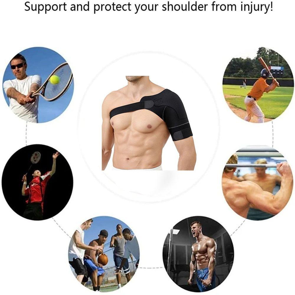 Compression Sports Shoulder Protective Adjustable Shoulder Brace Arm Straps Badminton