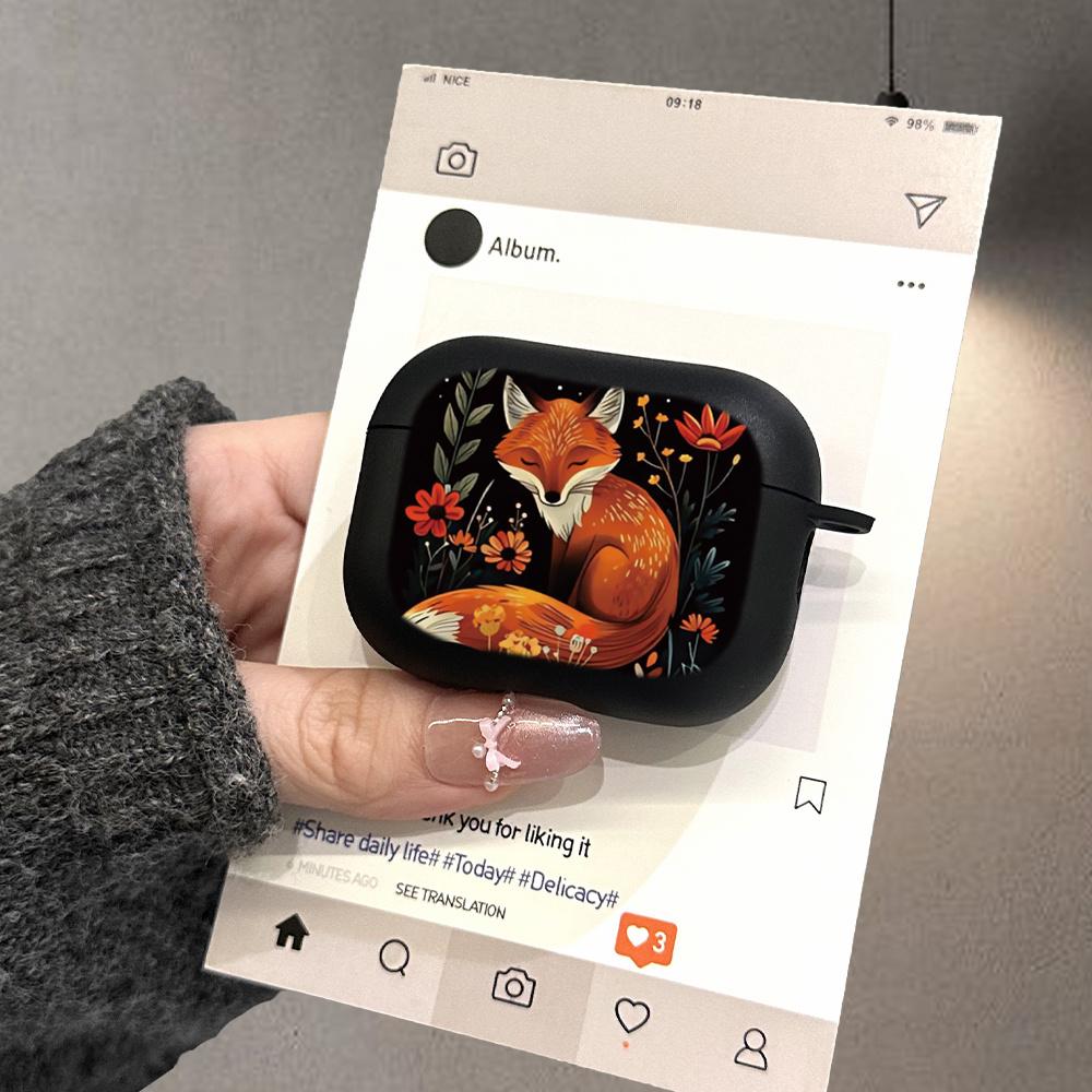 Защитный чехол для наушников с цветочным узором для AirPods Pro2/Pro3/Pro, противоударный чехол для наушников для AirPods 4/3/1/2