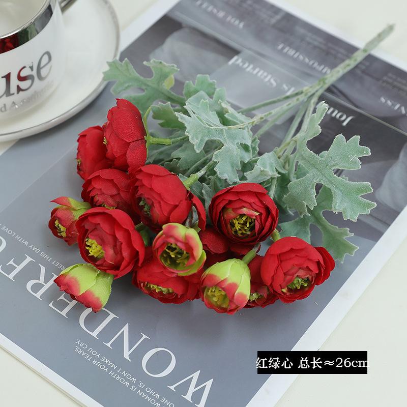 Simulation flower dew lotus bouquet multi-color optional, wedding hall road decoration