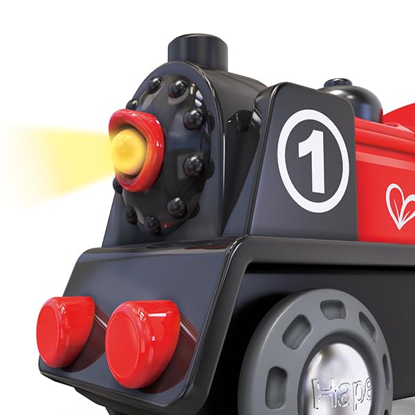 Hape Battery-Powered! Shiny Steam Train E3703