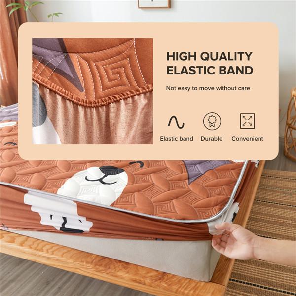 Утолщенный стеганый наматрасник, хлопковая зимняя теплая простыня на подкладке, простыни, нескользящий защитный чехол, эластичная простыня без наволочек