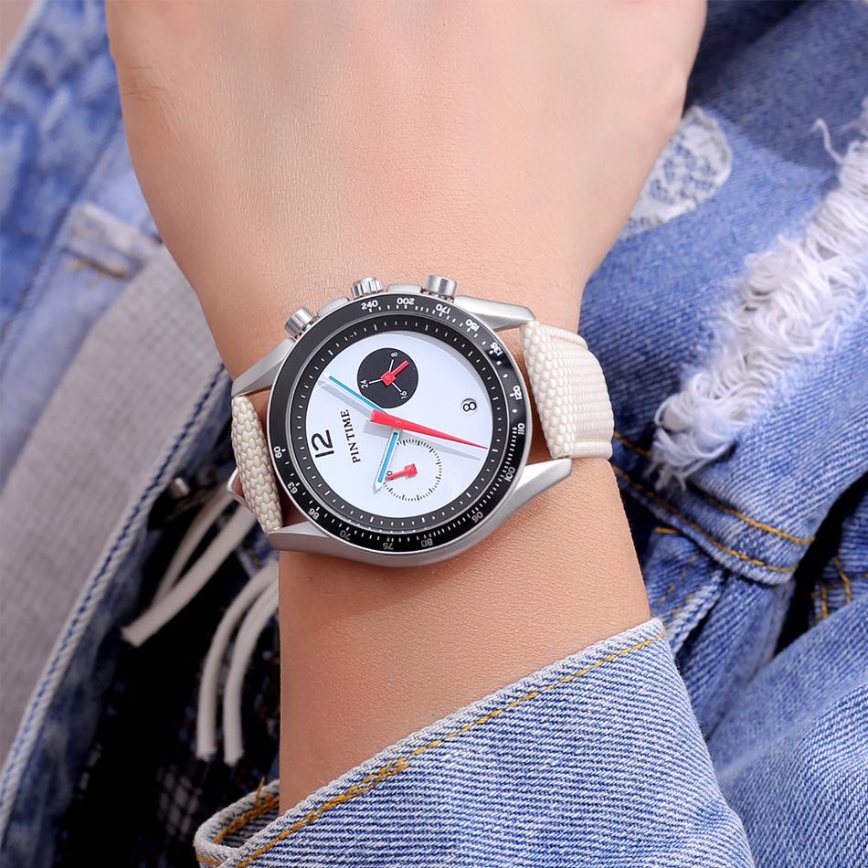 PINTIME Simple Watch Men's Light Luxury Gift High Quality Quartz Qatch Brand Genuine Waterproof Men's Watch