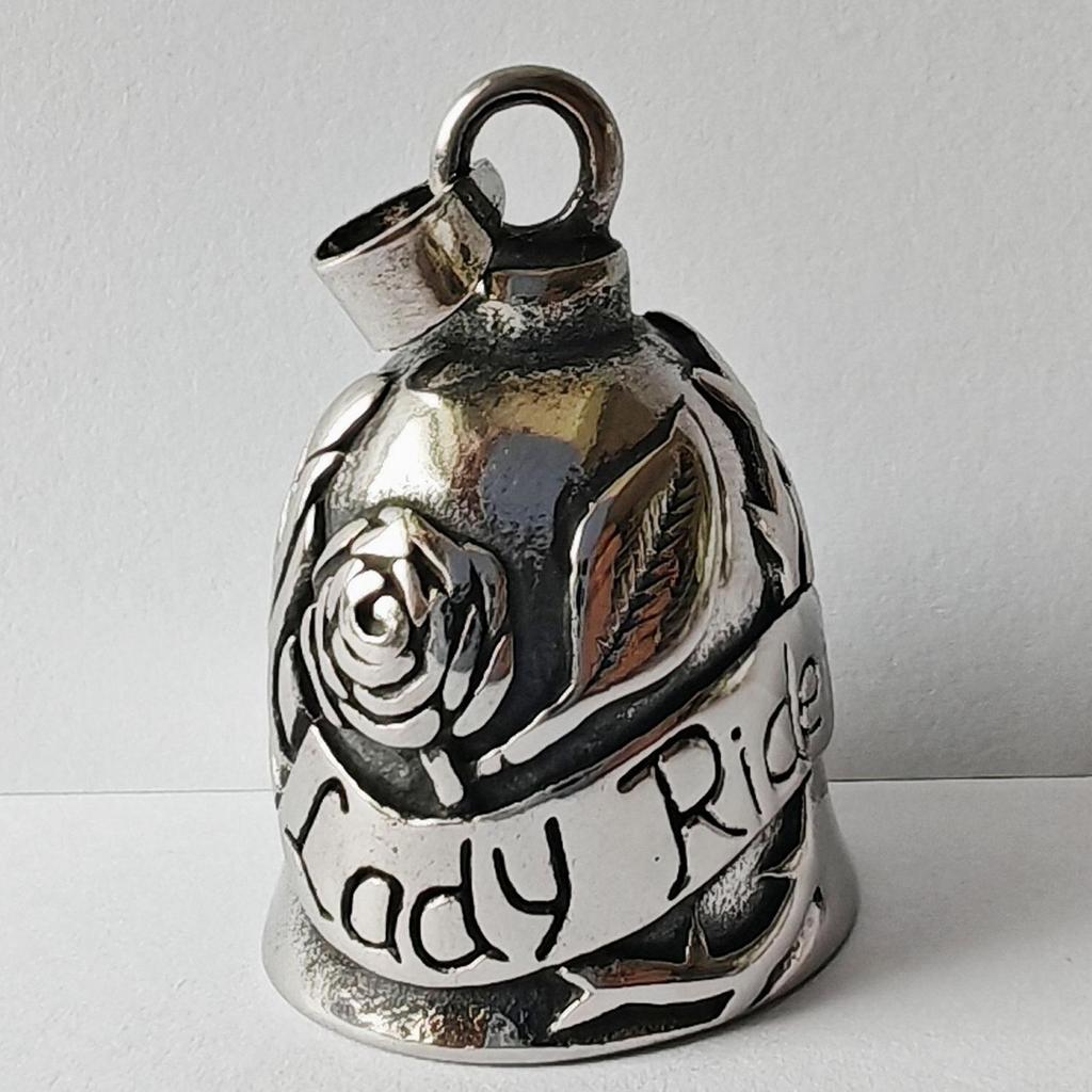 Biker Bells For Motorcycles Metal Decorations With Rose Design Angel Bell For Girls Cycling Adults Riders Women Christmas Men