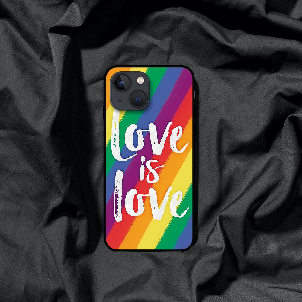 Чехол для телефона Rainbow Love LGBT для Iphone Samsung Galaxy Xiaomi Mi Redmi Note S 7 8 9 10 11 12 13 20 21 Pro Max Plus 4G 5G Черный Мягкий ТПУ 2022