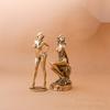 Solid Brass Beauty Model Portrait Singer Adornment Plaything Office Desk Handle