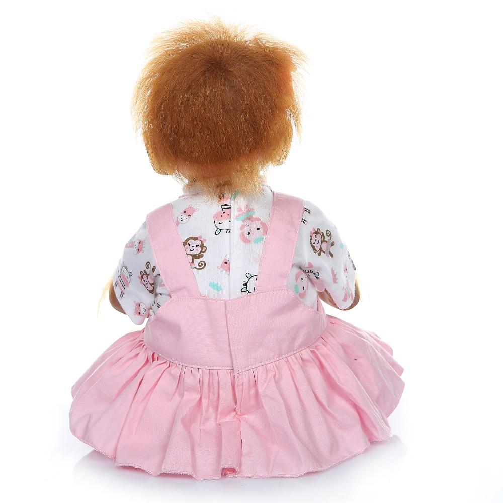 52 см, ручная работа, подробная краска, Reborn Baby Monkey, новорожденный ребенок, коллекционное искусство, высокое качество