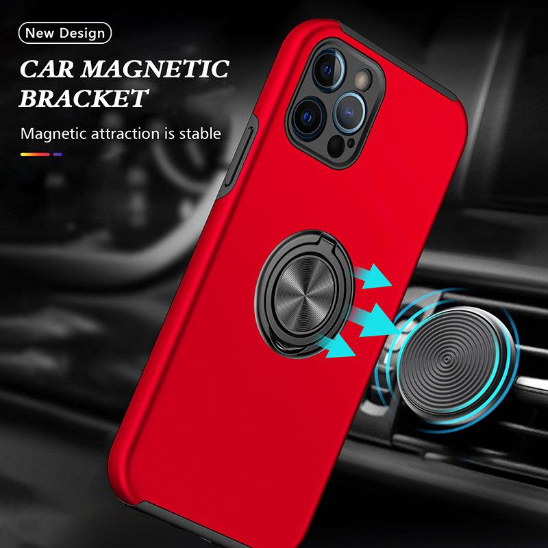 16 Plus Ring Holder Пластиковый Жесткий Чехол Для Телефона Для IPhone 16 15 14 13 12 11 Pro Max XS X XR 7 8 Магнитный Противоударный Чехол