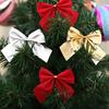 Рождественская бабочка 12/24 шт. Изящный бантик Рождественская елка Подвесные украшения для дома Мини-бантик 2025 Навидад Новогодняя вечеринка Декора