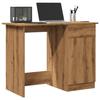 VidaXL Desk Artisan Oak 100x50x76 Cm Engineered Wood, Writing Table, Desk with Drawer, Computer Desk, 855955