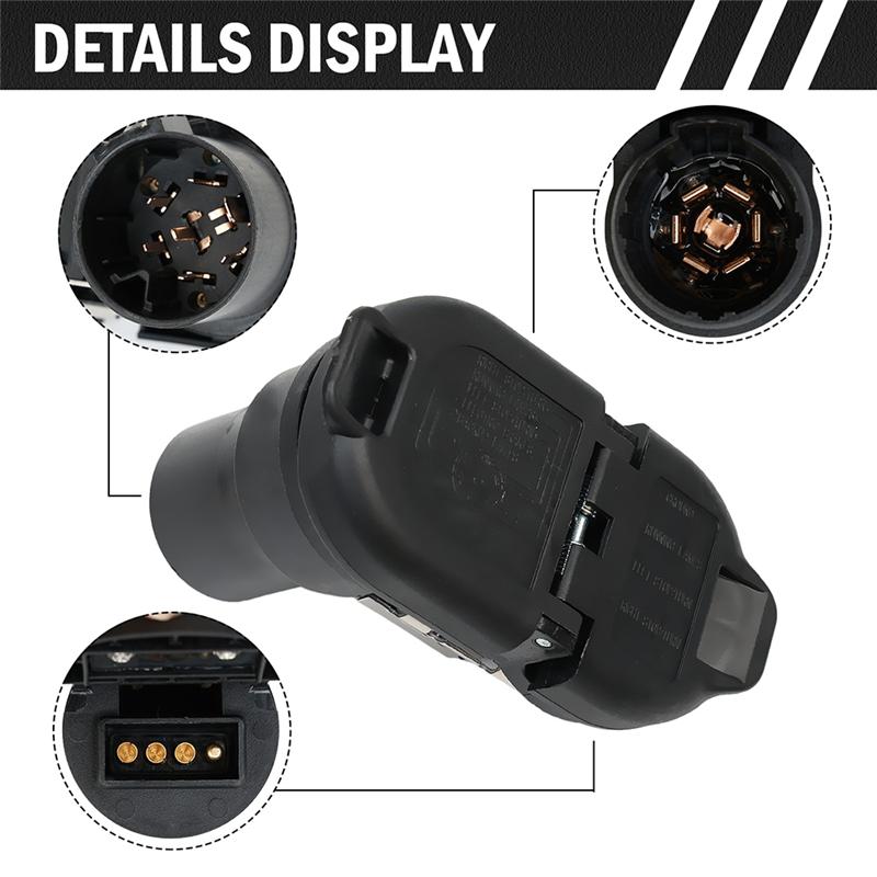 A13P Trailer Towing Socket 23404449 For Canyon Colorado 2015-2021 Rear Bumper Trailer Tow Hitch Receptacle Plug