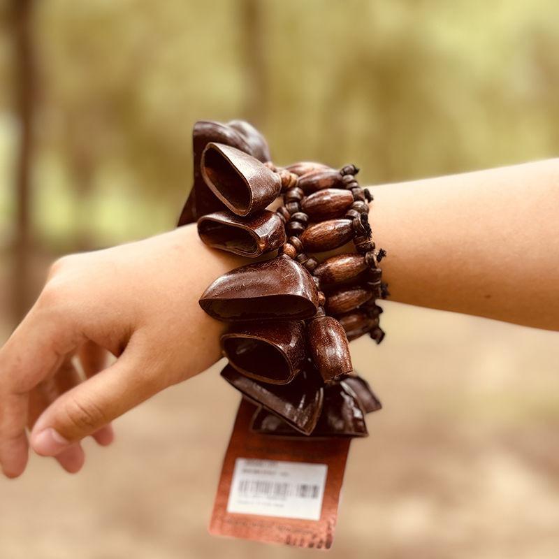 Natural Fruit Shell Handbell Meditation Accompaniment Performance Hand Bells Instrument Musical Instruments Percussion