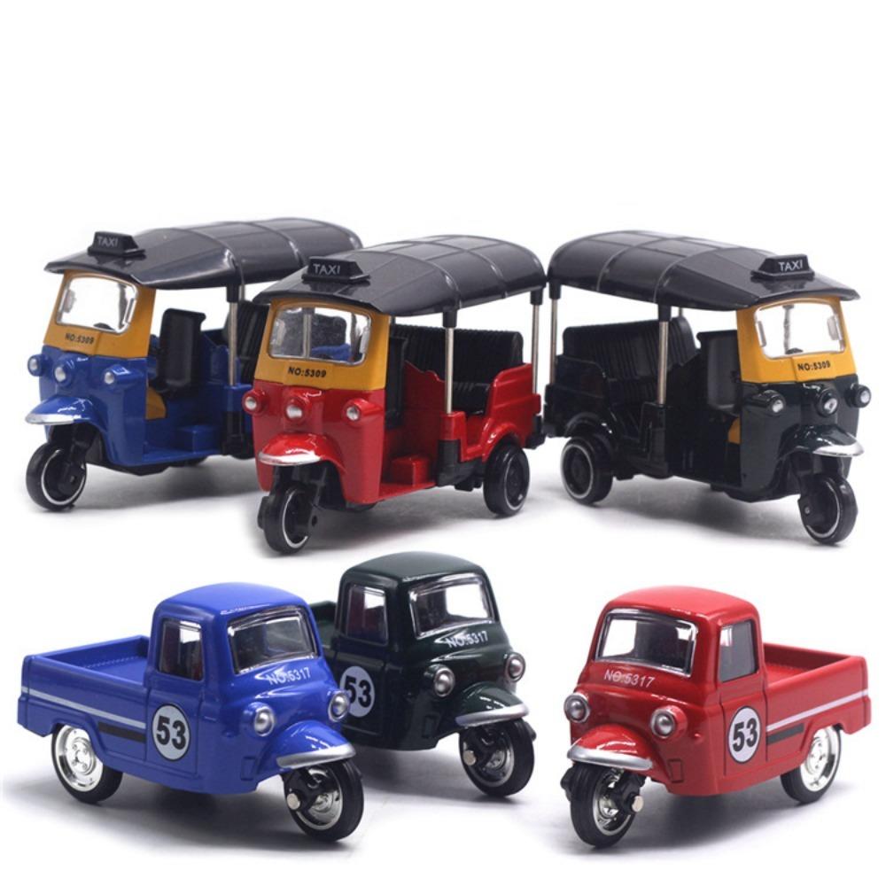 1:43 Pullback Car Alloy Three Wheeled Vehicle Model Gift Motorcycle Model