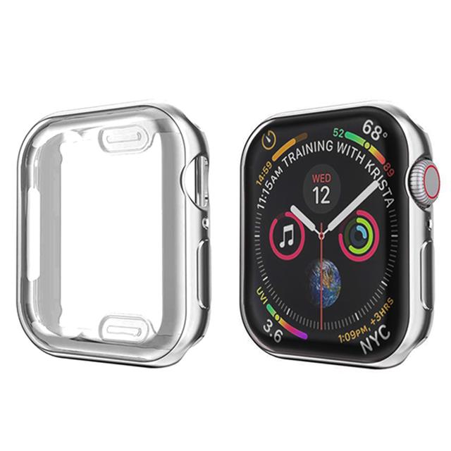 Чехол для Apple Watch 44 мм 40 мм 45 мм 41 мм 42 мм 38 мм защитное стекло iwatch силиконовый бампер apple watch series 3 6 se 7 8 9
