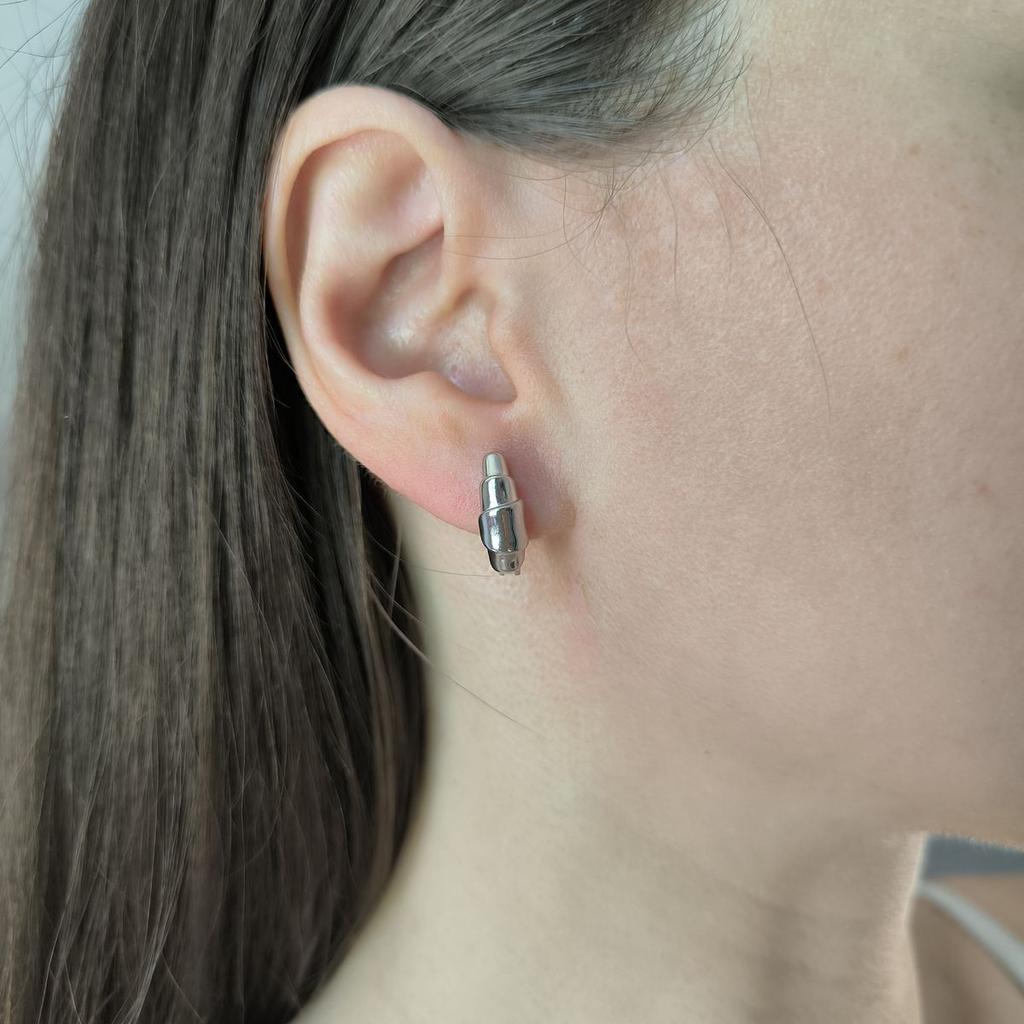 Серебряные серьги без камней (2187493)