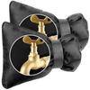 Set of 2 Thick Outdoor Faucet Covers - Waterproof - Thermal Insulation - For Winter - Black