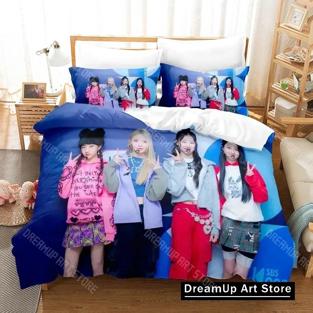 KPOP FIFTY FIFTY Merch Cupid Album Bedding Set Boys Girls Twin Queen King Size Duvet Cover Pillowcase Bed boys Adult