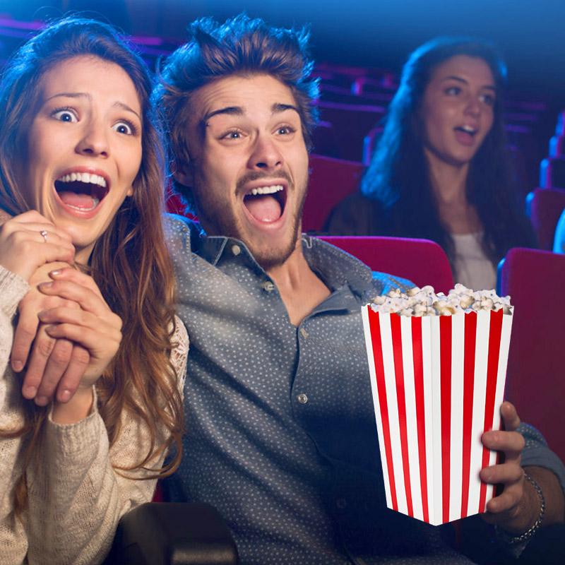 20/50 шт. Ведерки для попкорна, Стаканчики для картофеля фри, Сувениры для детской вечеринки в кино, Контейнер для закусок, Пакет, Свадебные рождественские принадлежности