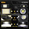 6Pods White Rock Lights 24 LEDs Chips Neon Trail Rig Lamp Underglow Lighting For Cars Trucks SUV ATV UTV Boats (White)