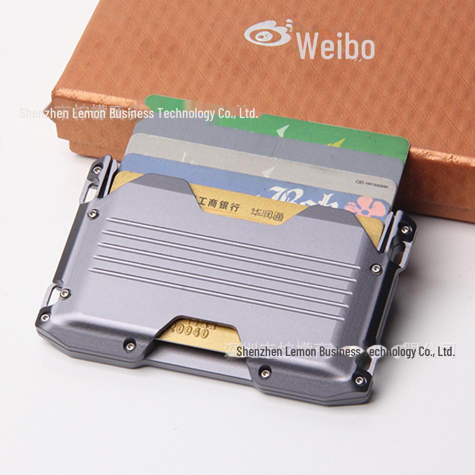 Мужской металлический кошелек и держатель для карт Cross-Border EDC с защитой от кражи RFID