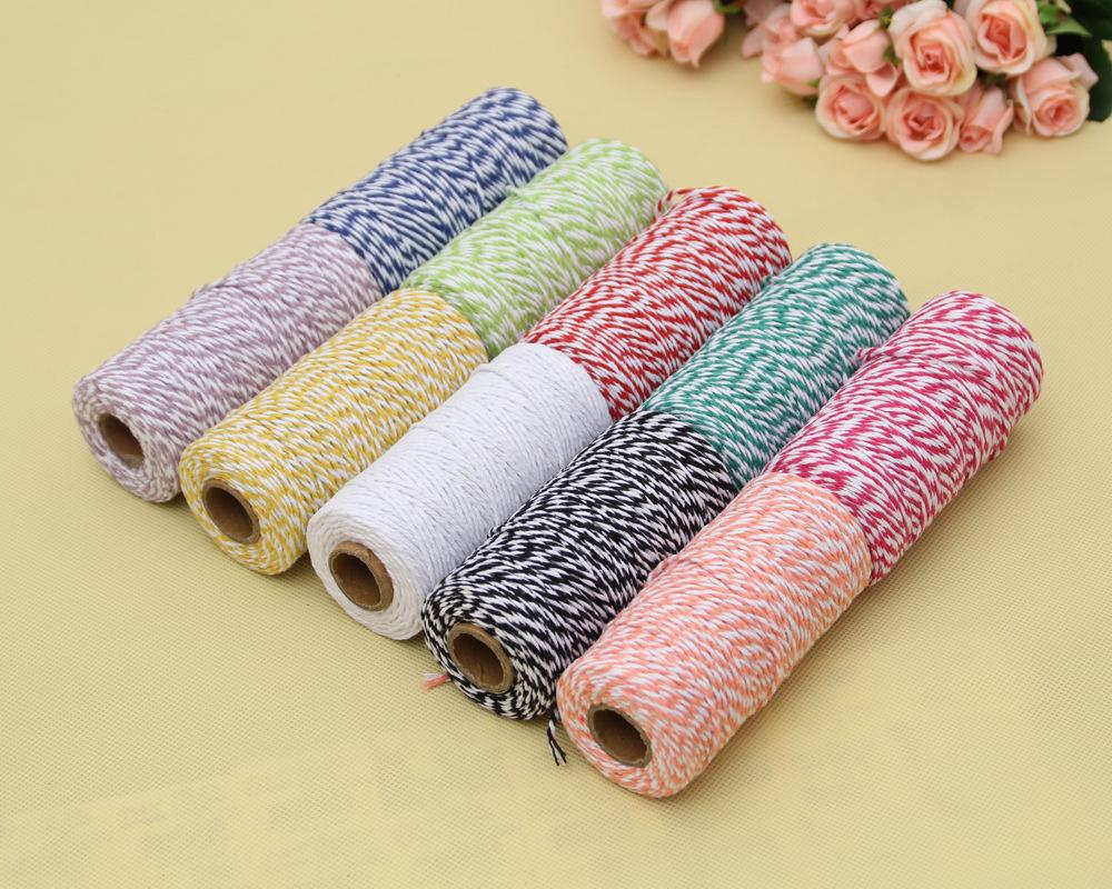2mm 100M Polyester Cotton Rope Jute Macrame Cord Rope Cotton Twine Thread String Crafts DIY Sewing Handmade Wall Hangings Decor