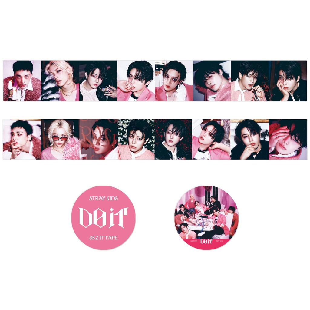 Skzoo Kpop Straykids Washi Tape Mini Album Do It Stickers Set Idol Peripheral Scrapbooking Journal Decorative Stickers