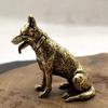 Copper Dog Figurines Statue Home Garden Decoration Accessories Brass Antique Decor Living Room Desktop Ornaments Animal Crafts