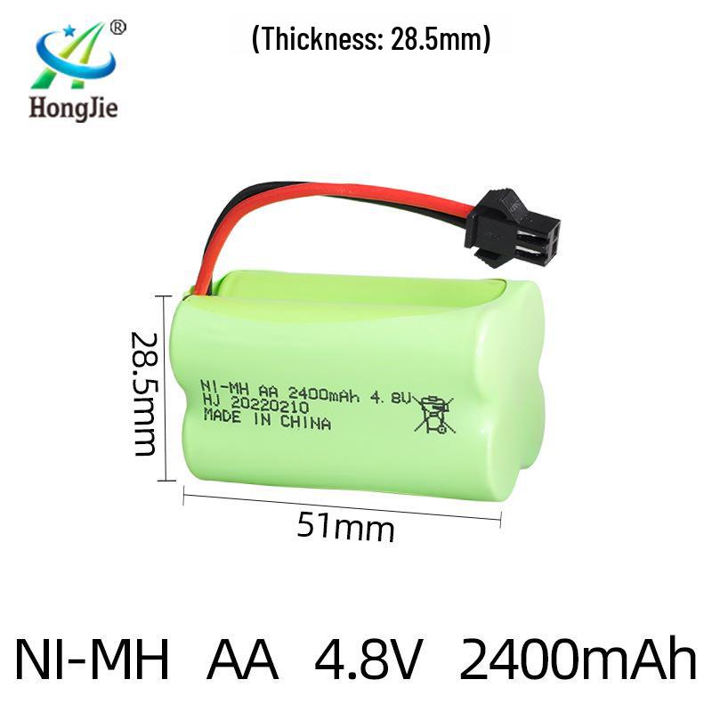 NiMH 4.8V 2400mAh Аккумуляторная батарея для радиоуправляемых машин и электрических игрушек-альпинистов